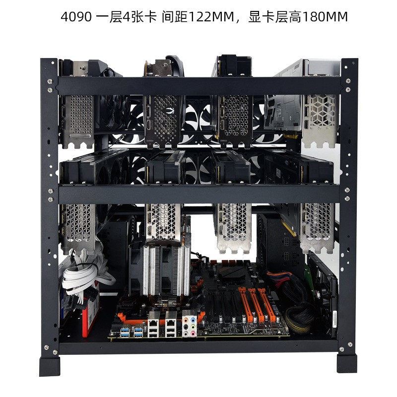 Gpu Mining Rig Frame 8 Gpu - 겹쳐서 사용할 수 있는 개방형 GPU