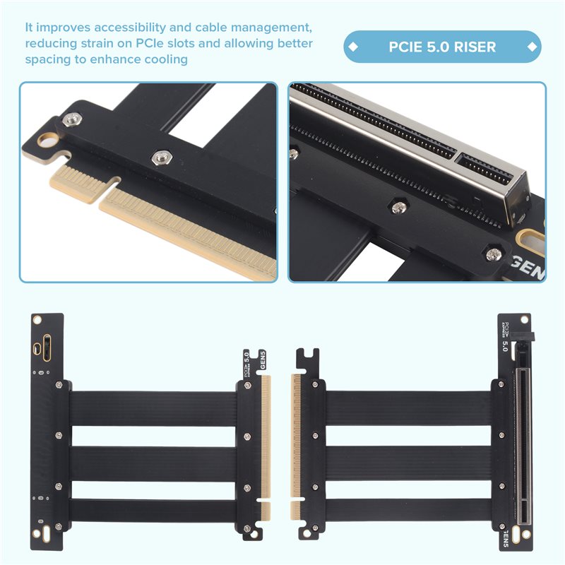 PCIe 5.0 X16 라이저 케이블 연장 케이블, 1 - Pcie 5.0 Gpu Riser Cable 리뷰 및 가격