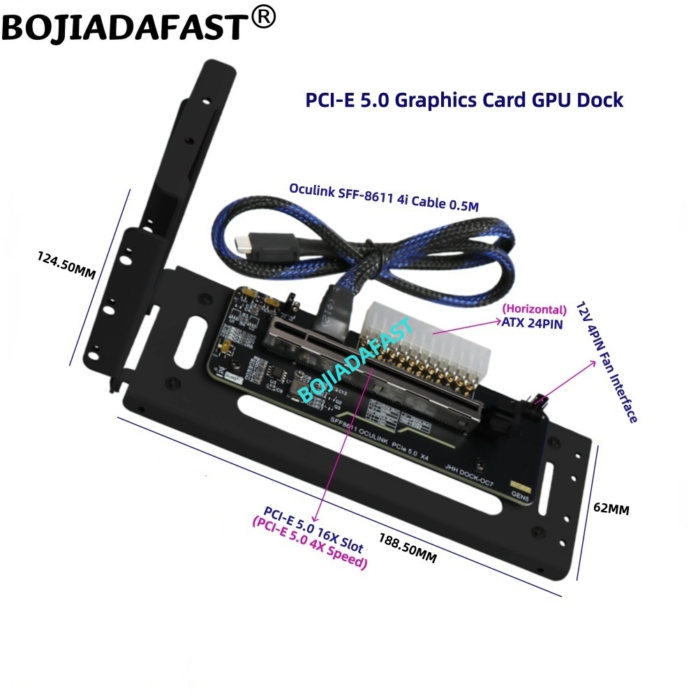 PCI-E 5.0 X4 OCuLink 외장 그래픽 카드 - Pcie 5.0 Gpu Riser Cable 리뷰 및 가격
